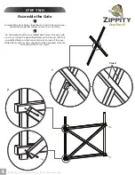 Предварительный просмотр 4 страницы Zippity Manchester Vinyl Picket Gate with Posts Assemble Instruction