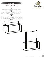 Preview for 7 page of Zippity Manchester Vinyl Picket Gate with Posts Assemble Instruction