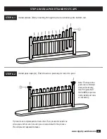 Предварительный просмотр 9 страницы Zippity NEWPORT VINYL PICKET FENCE Assembly Instructions Manual