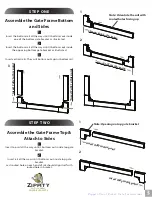 Предварительный просмотр 3 страницы Zippity Newport Vinyl Picket Gate Assembly Instructions Manual