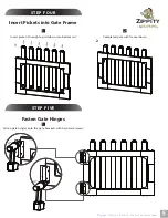 Preview for 5 page of Zippity Newport Vinyl Picket Gate Assembly Instructions Manual