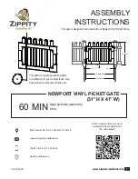 Zippity NEWPORT Assembly Instructions Manual preview