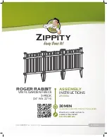 Zippity ROGER RABBIT Assembly Instructions Manual preview