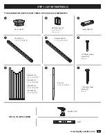 Предварительный просмотр 3 страницы Zippity WASHINGTON VINYL PICKET FENCE Assembly Instructions Manual