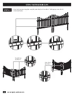 Предварительный просмотр 8 страницы Zippity WASHINGTON VINYL PICKET FENCE Assembly Instructions Manual