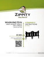 Preview for 1 page of Zippity WASHINGTON Assembly Instructions Manual