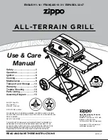 Zippo all-terrain grill Use & Care Manual preview