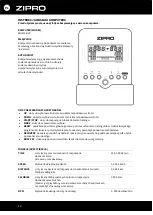 Preview for 13 page of Zipro Dunk Gold User Manual