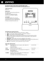 Предварительный просмотр 49 страницы Zipro Dunk Gold User Manual