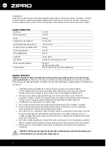 Preview for 3 page of Zipro Tekno User Manual