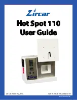 Zircar Hot Spot 110 User Manual предпросмотр