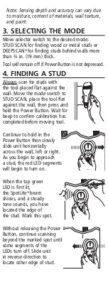 Preview for 4 page of Zircon StudSensor 40 User Manual