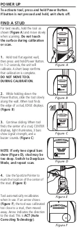 Preview for 3 page of Zircon StudSensor A150 User Manual