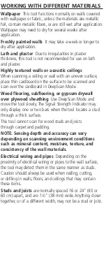 Preview for 5 page of Zircon StudSensor A150 User Manual