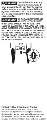 Preview for 5 page of Zircon StudSensor e40 User Manual