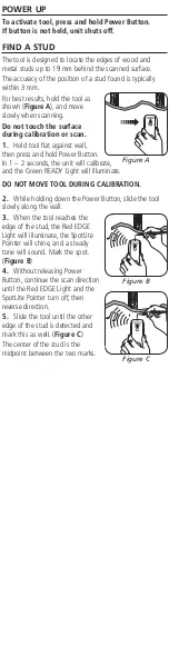 Предварительный просмотр 3 страницы Zircon StudSensor HD25 User Manual