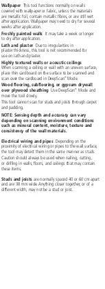 Preview for 5 page of Zircon StudSensor HD45 User Manual