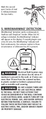 Preview for 5 page of Zircon StudSensor HD55 User Manual