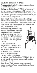 Preview for 4 page of Zircon StudSensor HD70 OneStep User Manual