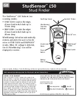 Предварительный просмотр 1 страницы Zircon StudSensor L50 User Manual