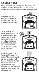 Preview for 6 page of Zircon StudSensor L70 OneStep User Manual