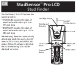 Preview for 1 page of Zircon StudSensor Pro User Manual