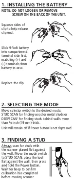 Предварительный просмотр 2 страницы Zircon StudSensor Pro User Manual