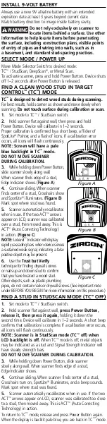 Preview for 3 page of Zircon SuperScan M3 User Manual