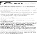 Zircon SuperScan W3 User Manual preview