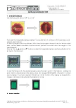 Preview for 1 page of Zirkon zahn Keramikofen 1500 User Manual