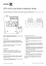 Preview for 1 page of Ziton ZP2-A-LB Installation Sheet