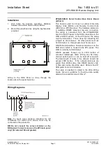 Preview for 2 page of Ziton ZP3-RDUB1 Installation Sheet