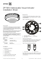 Предварительный просмотр 1 страницы Ziton ZP755V Installation Sheet