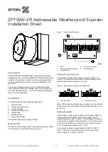 Preview for 1 page of Ziton ZP755W-2R Installation Sheet