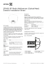 Ziton ZR432-2P Installation Sheet предпросмотр