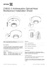 Ziton ZX832-3 Series Installation Sheet предпросмотр