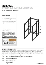 ziva XP POWER RACK W STORAGE User Manual предпросмотр