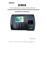 ZK S900 Installation Instructions Manual preview