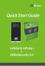 ZKaccess inPulse Quick Start Manual предпросмотр