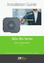 ZKTeco Atlas Bio Series Installation Manual предпросмотр