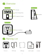 Предварительный просмотр 2 страницы ZKTeco Aurora T1 Quick Start Manual