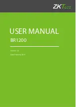 ZKTeco BR1200 Series User Manual preview