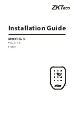 ZKTeco CL10 Installation Manual preview