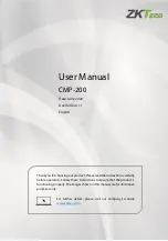 ZKTeco CMP-200 Series User Manual preview