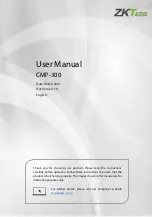 ZKTeco CMP-300 User Manual preview