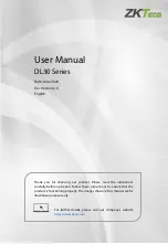 Preview for 1 page of ZKTeco DL30 Series User Manual