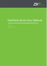 ZKTeco FaceKiosk Series User Manual preview