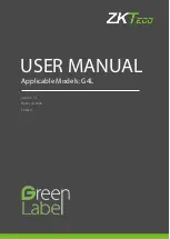 Preview for 1 page of ZKTeco Green Label G4L User Manual