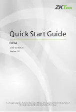 ZKTeco Notus Quick Start Manual preview