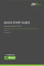 Предварительный просмотр 1 страницы ZKTeco OP-200 Quick Start Manual